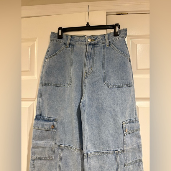 Princess Polly Cargo Jeans NWOT Size 6 - Picture 5 of 7